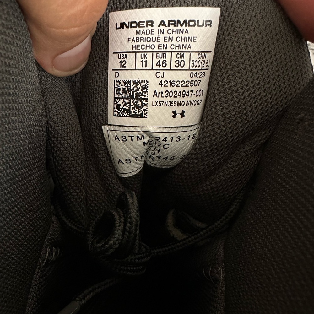 Under Armour UA Stellar G2 8" Protect Tactical Duty Boots 3024947 Men’s Size 12 - Picture 8 of 8